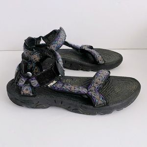 Teva Purple Geometric Velcro Waterproof Sandals